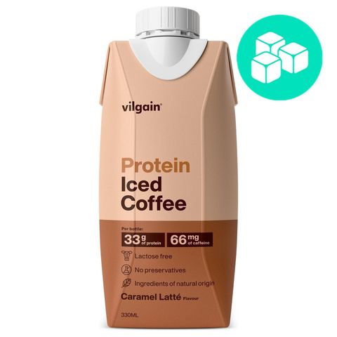 Vilgain Protein Iced Coffee karamelové latté | 330 ml