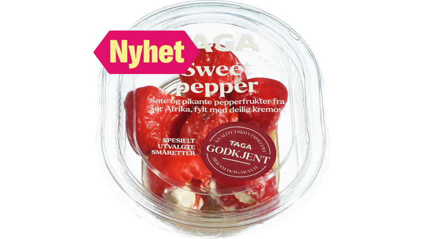 Taga Sweet Pepper m/Ost Rød | 100g