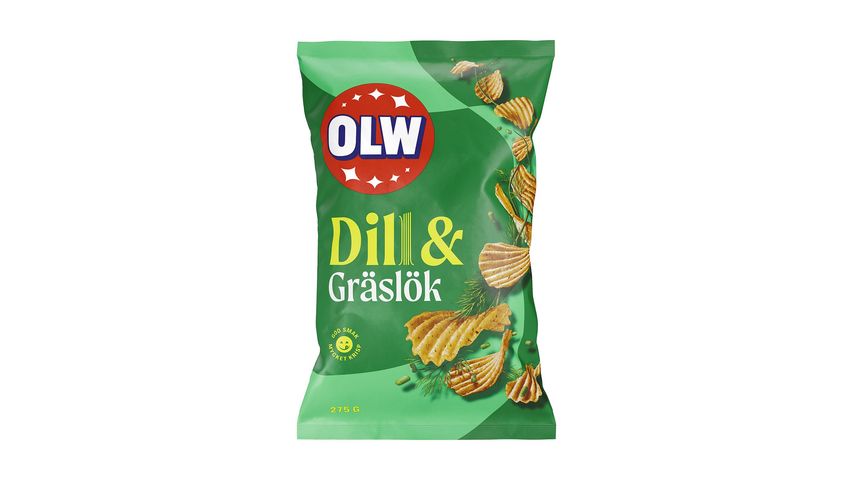 Olw Chips Dill/Gräslök 275g