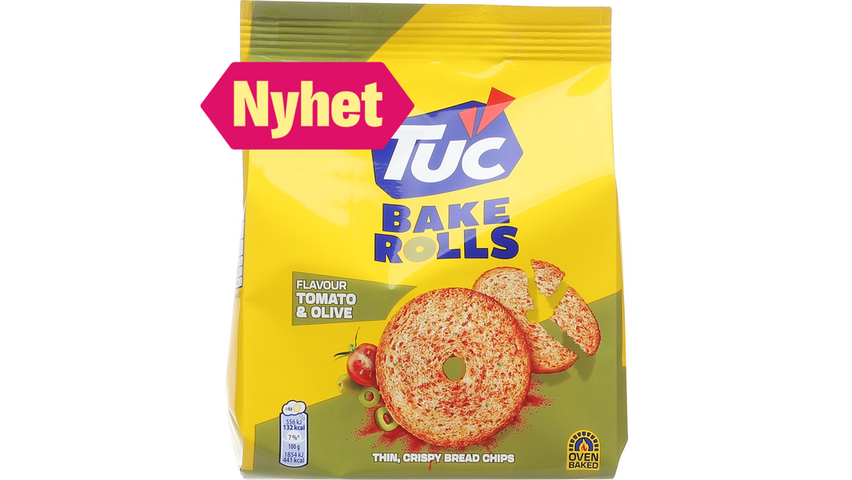 Tuc Bake Rolls Tomat & Oliven | 150g