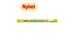 Toms Sur Fersken Stang M/ Bringebær | 27g