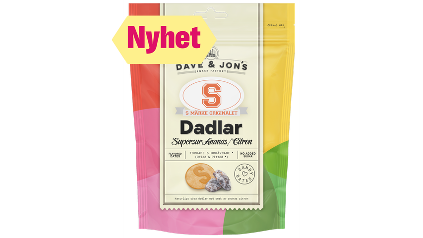 Dave & Jon's Dadler Ananas & Sitron | 125g