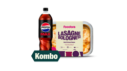 foodora Lasagne & Pepsi Max