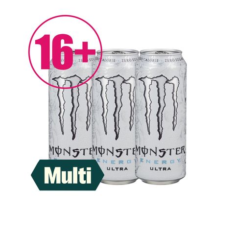 3 x Monster Ultra White 0.5l