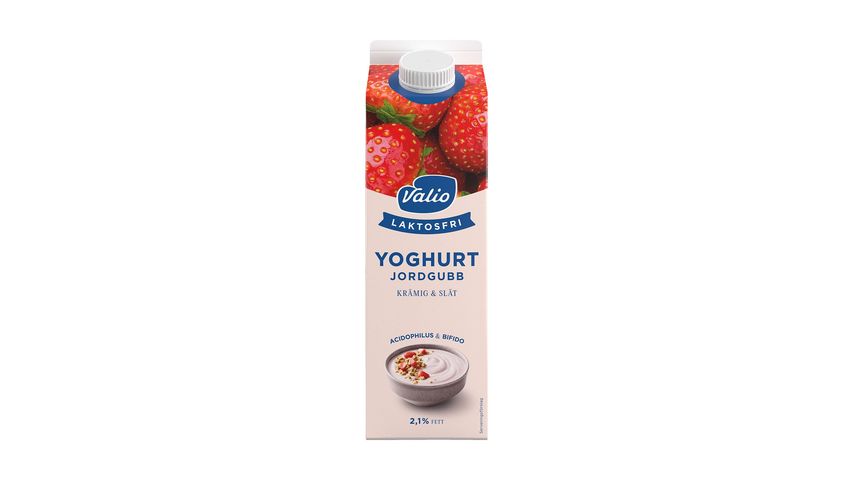 Valio Yoghurt Jordgubb Laktosfri 1000g