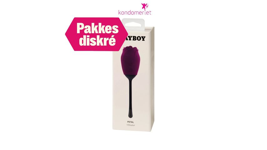 Playboy Petal lilla vibrator med tunge | 1pcs