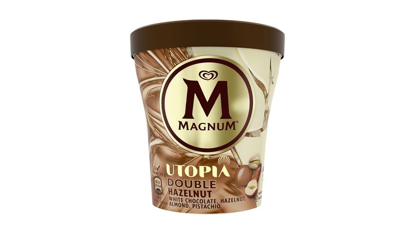 Magnum Hazelnut Flavored Milk Ice Cream with Salty Hazelnut Sauce and White Chocolate 440 ml