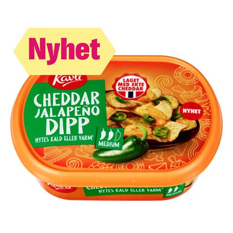Kavli Cheddar Dip Jalapeno | 180g