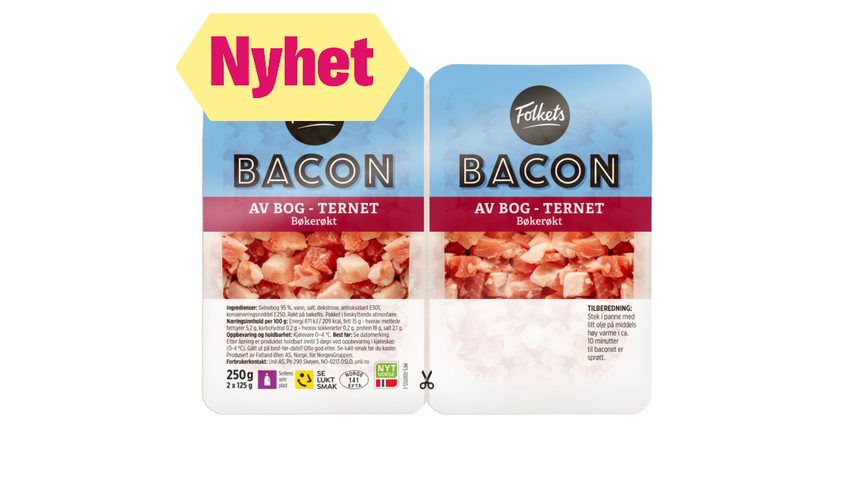 Folkets Bacon Ternet Av Bog | 2 x 125g