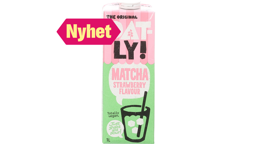 Oatly Matcha Havredrikk Strawberry | 1l