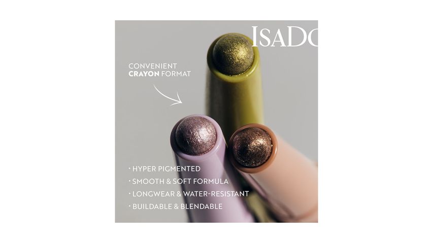 Isadora The Shimmer Eyeshadow Stick Longwear & Water-Resistant 41 Bronze Brown 1-p