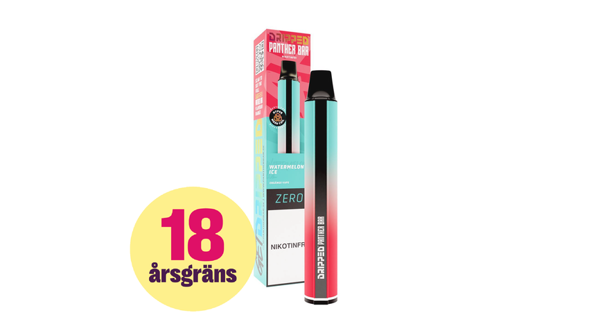 Dripped Panther Bar Watermelon Ice - Nicotine-free Disposable Vape 0mg 1-pack