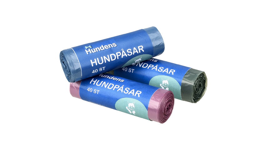 Hundens Hundpåsar Mixade Färger 40St