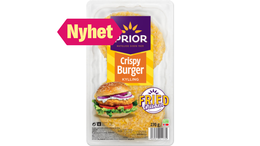 Prior Crispy Burger Kylling | 180g