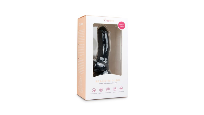 EasyToys realistisk dildo 15 cm sort