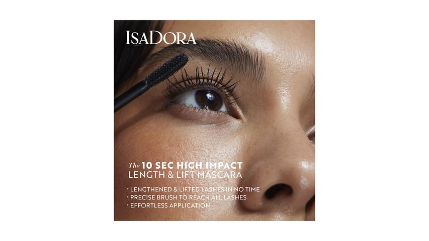 Isadora The 10 Sec High Impact Length & Lift Mascara 01 Black 1-p