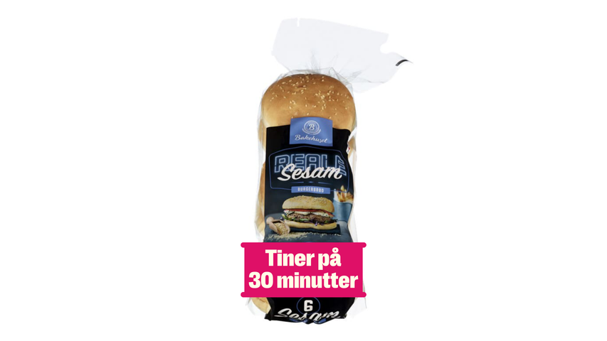 Reale Burgerbrød Store m/Sesam 6stk | 540g