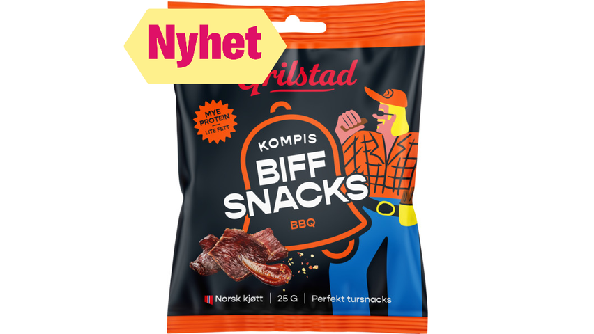Grilstad Kompis Biffsnacks BBQ | 25g