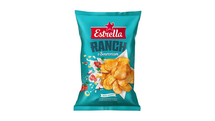 Estrella Chips Ranch/Sourcream 275g