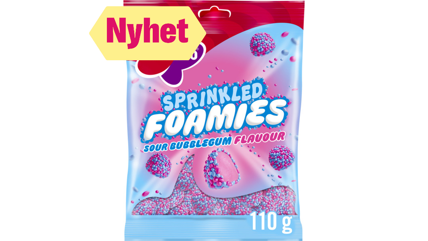 Malaco Sprinkled Foamies Bubblegum | 110g