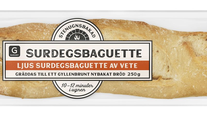 Garant Baguette Surdeg Stenugnsbakad 250g