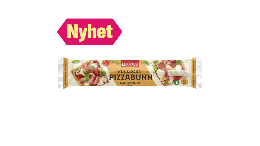Eldorado Pizzabunn Langpanne Fullkorn | 550g