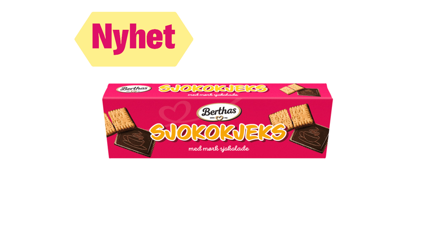 Berthas Sjokokjeks Mørk Sjokolade | 125g