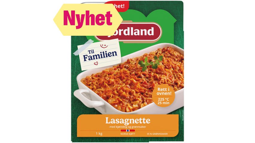 Fjordland Lasagnette til Familien | 1kg
