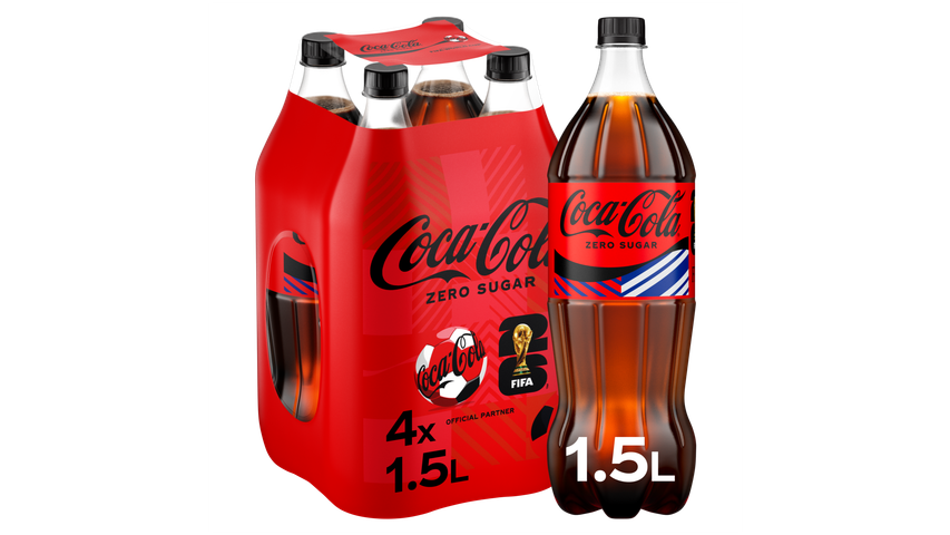 Coca-Cola u/Sukker | 4 x 1.5l