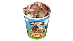 Ben & Jerry's Half Baked Chocolate & Vanilla Ice Creams with Brownie Pieces 465 ml