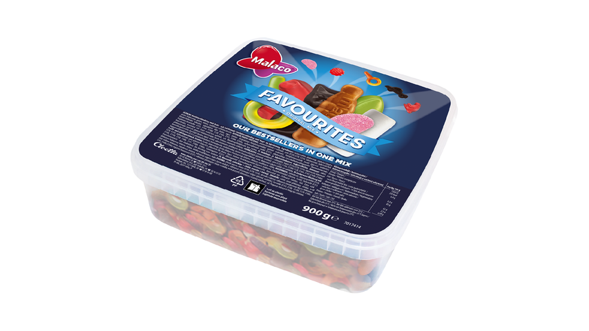 Malaco Favourites Mix 900g