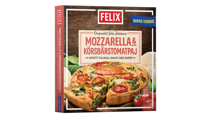 Felix Paj Veggie Mozzarella/Körsbärstomat 210g