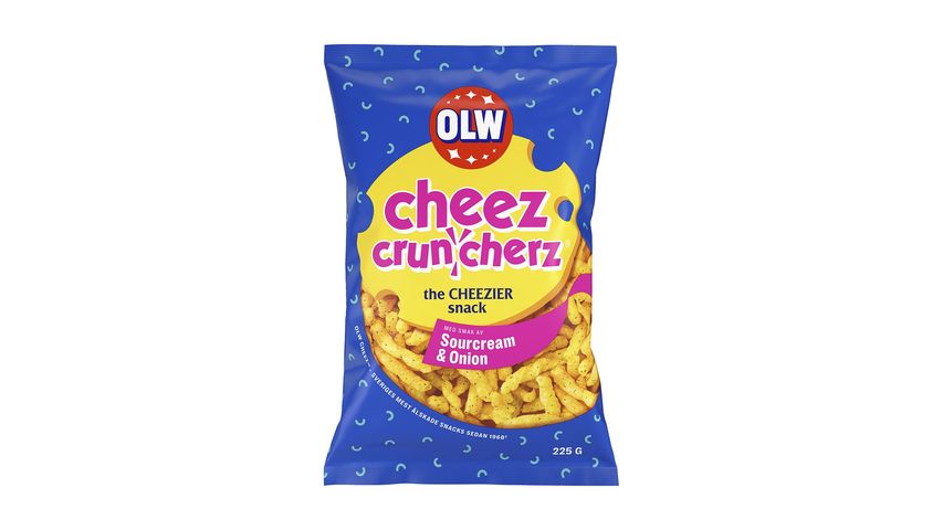 Olw Cheez Cruncherz® Sourcream & Onion 225g