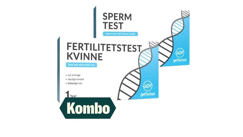 GetTested Fertilitetstest Kvinne & Sperm Fertilitet Test