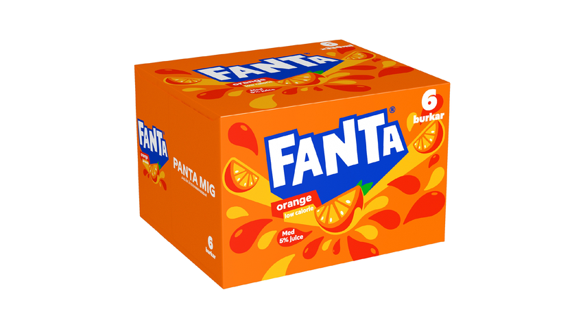 Fanta Läsk Orange 330ml 6-p