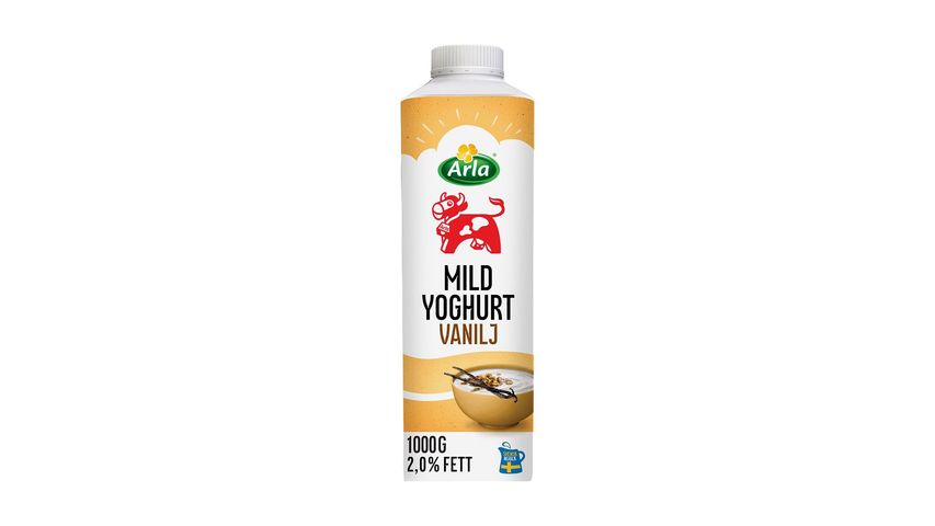 Arla Ko® Mild yoghurt vanilj 2% 1000 g