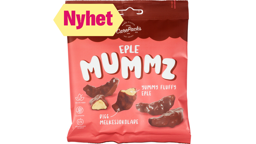 Carepacks Eplemums m/Melkesjokolade | 40g