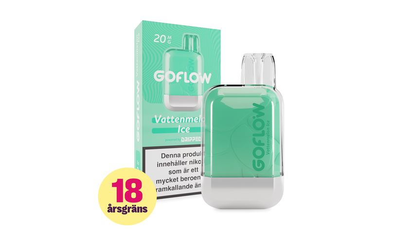 Dripped GoFlow Vattenmelon Ice- Engångs Vape 20mg