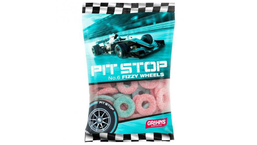 Pit Stop Fizzy Wheels 100g