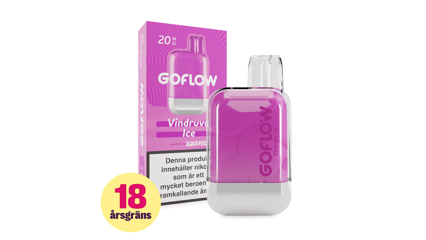 Dripped GoFlow Grape Ice - Disposable Vape 20mg