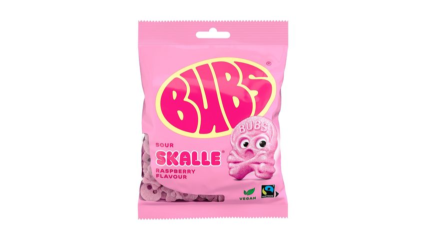 Bubs Cool Hallon Skalle Skum 175g