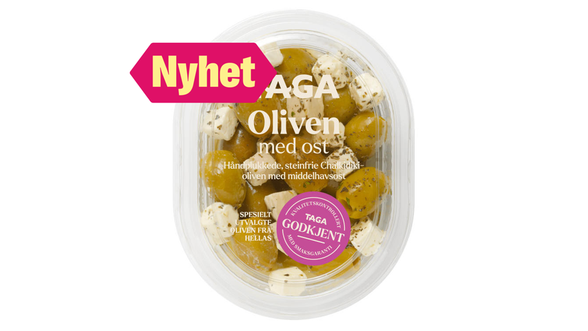 Taga Greske Oliven m/Urter & Ost | 130g