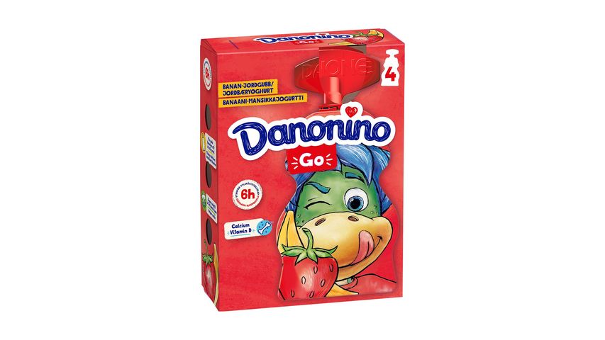 Danonino Yoghurt Banan & Jordgubb 280g 4p