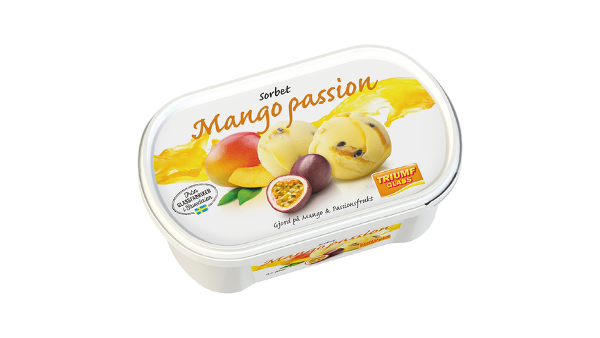 Triumf Glass Sorbet Mango/Passion 500ml