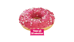 Bakehuset Donut m/Jordbærfyll | 71g