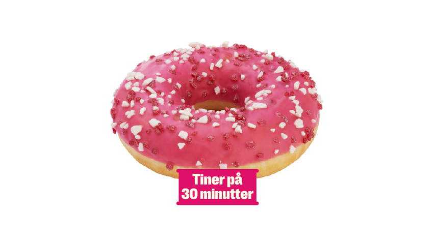 Bakehuset Donut m/Jordbærfyll | 71g
