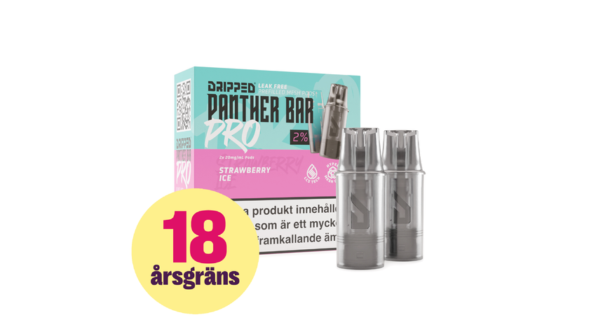 Dripped Panther Bar Pro Poddar - Strawberry Ice 1-p
