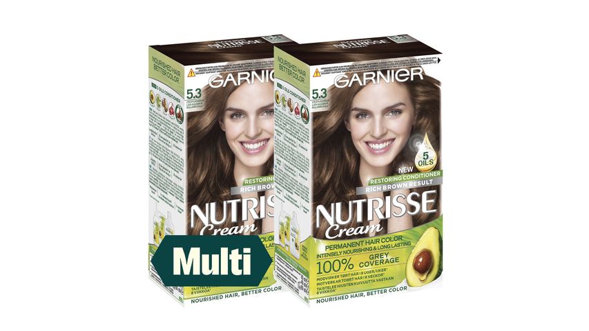 2 x Nutrisse Lys Gylden Brun 5.3 | 160ml