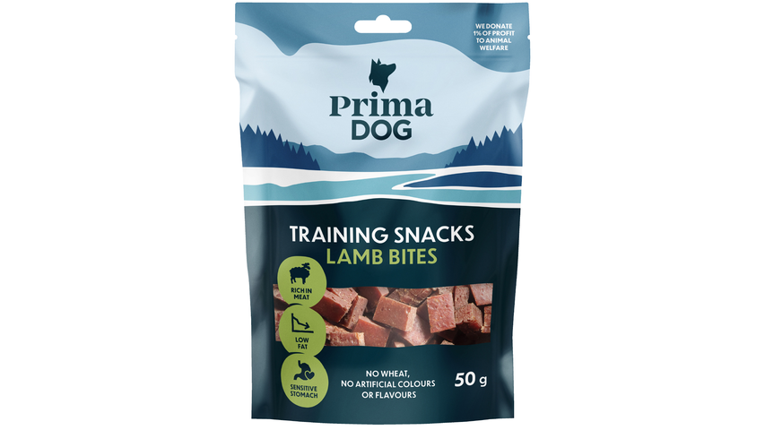 Primadog Hundgodis Training Snacks Lamm 50g