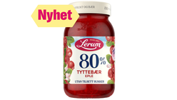Lerum 80% Tyttebær & Eple | 340g